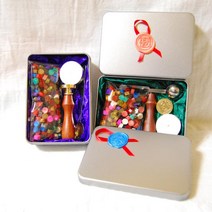 해리포터 씰링왁스 15색 만들기세트 DIY도장 봉인 청첩장라벨 인장 초대장 밀랍, O