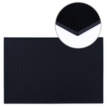 논슬립 칵테일 직사각 바 매트 2p, 블랙