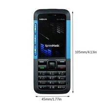 휴대 전화 노키아 5310Xm C2 Gsm/Wcdma 3.15Mp 카메라 3G 수석 키보드 초박형, 나는 파란색