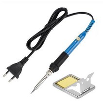 우드버닝 우드버닝기 전기인두기 jcd 110v 220v 60w 전기 납땜 인두 908 조정 가능한 온도 용접 납땜 인두 도구와 납땜 인두 스탠드 클리너, 회색, 유럽 ​​연합