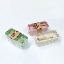 전자레인지용 등산 캠핑 피크닉 런치박스 도시락통, 핑크