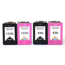 HP63 잉크 HP123 XL 잉크 Deskjet HP2130 HP2131 HP2132, HP 123XL 검정