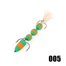 W.P.E 낚시 미끼 크기 L 여러 가지 빛깔의 부드러운 인공 미끼베이스 태클 Wobbl, 1PCS, 05 PMGC-L-005, 1개