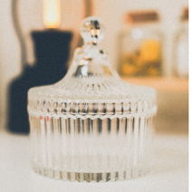 캔들용기 유리 카페 각설탕 보관함 홈카페 홈 인테리어 찻잎 악세사리 차키 보관함 공병, 1개