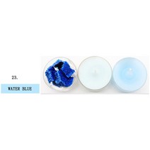 비누만들기 비누키트34 초 염료 색상 왁스 액체 칩 간장 DIY 비누 만들기 키트 용품, 23 waterblue