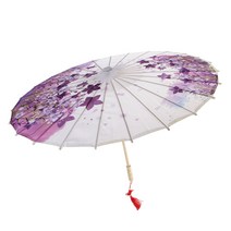 ZCD 오일 종이 우산 춤 소품 웨딩 우산, 실크, 3