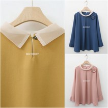 화사한 77 88 사이즈 엄마 할머니 블라우스 봄 블라우스 올리졸리3MT95