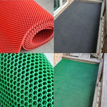 제이오마켓 PVC 육각 롤매트 모음/미끄럼방지 PVC 물빠짐 쿠션매트 베란다 아파트 학교 수영장 건물 출입구 복도, PVC 육각 롤매트/레드