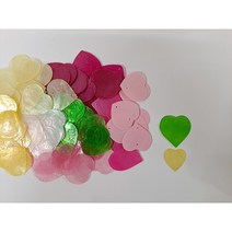 [소품팩토리]5cm 3.5cm 러블리 하트모양자개 썬캐쳐 자개모빌만들기 발리 인테리어모빌 아이방꾸미기, 5cm하트, 5cm 파스텔옐로우하트
