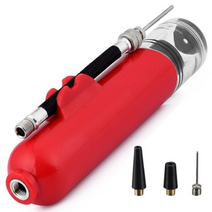 미니 휴대용펌프 축구공 자전거 공기주입기 농구공, 미니휴대용 펌프 옐로우