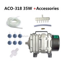 Hailea ACO-208 ACO-308 ACO-318 전자기 공기 압축기 휴대용 잉어 물고기 탱크 거품 수족관 펌프 연못 통풍기, AU adapter 220V-50HZ, 318-35W Accessories