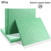 방음 부스 6 Pcs 사운드 흡수 소재 Acoust 절연 Absorcion 패널 도어 씰 스트립 홈 음악 스튜디오 벽, [01] Rectangle, [11] 18--Brown, [04] 1.2cm Super Density