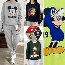 (신상)센스티 NEW 맨투맨 후드 티셔츠 모음 캐릭터 여성 긴팔 미키 디즈니정품 조거팬츠 바지 트레이닝복 단체복 행사