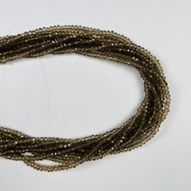 1 가닥 1mm x 2mm 작은 불투명 멀티 컬러면 처리 된 크리스탈 유리 론델 비즈 쥬얼리 만들기 Diy 스페이서, 1x2mm-170pcs, black diamond