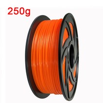 PLA필라멘트 3D 프린터 TPU PCL PETG 3D펜 프린터 레진 저온 탄성 유연한 tpu 3d 필라멘트 1.75mm 고무 소재 롤 플렉스 500g 250g 3d 인쇄용, 오렌지 250g, 협력사