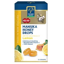 마누카헬스 마누카 허니 드롭 Lemon 15팩 65g Manuka Health Manuka Honey Drops Lemon 15 Pack 65g, 1개