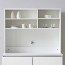 [천삼백케이] [필웰] 데이아 다기능 주방상부수납장(오픈형) ST9557, 화이트