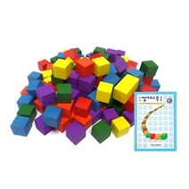 (가베가족)KS0152 큰솔 칼라쌓기나무 1단계 세트/블록/(1397594)