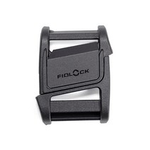 Fidlock 마그네틱 버클 슬라이더 - 플라스틱 퀵 릴리즈 버클 교체 - 블랙 (25mm) 블랙., Pack of 3