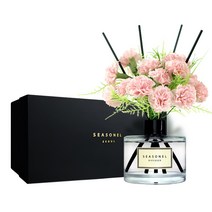 시즈넬 디퓨저 블랙라벨 선물세트 200ml 카네이션 핑크, 자스민민트, 1개