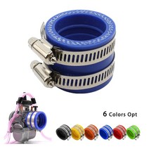 오토바이 33354045mm 기화기 어댑터 인터페이스 흡입구 파이프 흡입구 21 24 26 28 30 32 34mm Pe Tm Pz, 45mm 레드