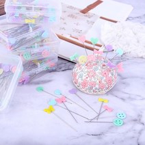 짱패브릭 (약47~50개) 파스텔큐티 시침핀, 하트