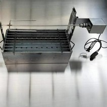 통돼지바베큐기계 자동 회전 통닭 그릴 숯불 화로대 초벌 스토브 꼬치 구이, 01. 가정용 스토브(48x22cm)