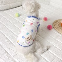 해피앤퍼피 오가닉 양면조끼 외출복 겨울조끼 실내복 강아지옷 애견옷 댕댕이옷, 젤리가족