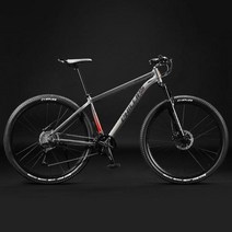 MTB 산악 자전거 산악자전거 입문용 가성비 29 인치 충격 흡수 장치 알루미늄 합금 여성 및 남성 33 변속 도로, Matte grey line+29inch 33speed