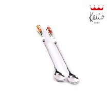 게이또 프렌치가든 롱티스푼 도자기 커피 차 스푼, 노랑(1p), 1개