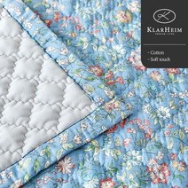 클라르하임 [갤러리아] 베르샤 면 100 극세사 패드 Q, 블루