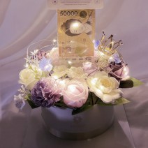 엔젤쿠키 비누꽃 반전 2단 용돈케이크 어버이날 부모님선물 용돈박스 꽃 기념일 칠순, 비누꽃 반전 용돈케이크:바이올렛, B.아빠의 청춘