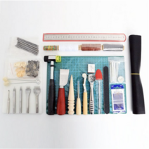 아유디스터디 DIY 가죽공예 도구 고급 세트, 혼합색상, 3세트
