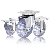 PU 인라인 캐스터 바퀴 1.5 2 3인치 운반구 수레 핸드카트 운반 카트 구르마 대차 끌차, 선택.8 PU 인라인 3인회전브레이크