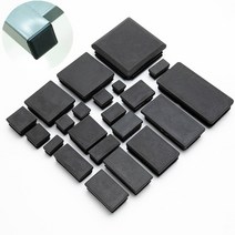 트랙터 의자 부품 2/4/10pcs 정사각형 플라스틱 블랙 블랭킹 엔드 캡 튜브 파이프 삽입 플러그 마개 10x10, 03 10PCS_15 25x25mm