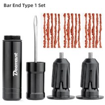자동차 오토바이 자전거 바퀴 자전거 타이어 서비스 도구 옵션 10/30/100 PCS 고무 줄무늬 튜브리스 드릴, 01 Bar End Type 1PC