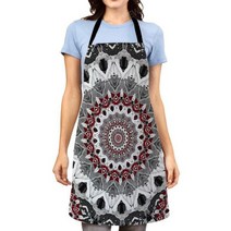 빅사이즈방수앞치마 용접 여름 린넨 앞치마 만다라 미학 여성용 주방 앞치마 오리지널 방수 소녀 커스텀 남자 웨이터 작업 오일 방지 빈티지 페르시아125928, 22102wq-000551-_66X81CM(XL)