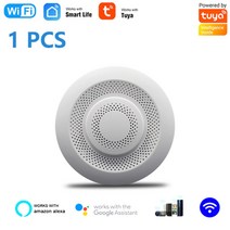 실내 공기질 측정기 농도 휴대용 산소 습도 공기 이산화탄소 미세먼지 tuya wifi air box co2 meter voc gas detector smart air 49, 협력사, 1개