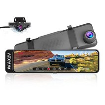 AX2V 11인치 미러 대시 캠 1080P 전면 및 후면 듀얼 레코더 자동차 후방 뷰 DVR 방수 백업 카메라 슈퍼 나이트 비전 풀 터치 스크린 후진 지원 주차 모니터 341433