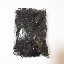 얌뚱이 30g 칼라고무밴드 머리끈 헤어 밴드 끈 악세사리 검정 고무줄 칼라 유아 아기 어린이 아동 여아 대용량