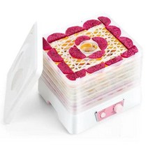 동결건조기계 동결건조기 미니동결건조기계 350w 5 트레이 가정용 건조기 미니 식품 큰 공간 과일 탈수기, white+UK