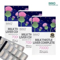 뉴질랜드 이노헬스 밀크씨슬 70000mg 60베지캡슐 3개 - 실리마린 엉겅퀴추출물, 뉴질랜드 프로폴리스 치약, 60식물성캡슐 - 3개