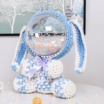 곰돌이 토끼 투명 짠가방 만들기 diy 수예 키트 집순이 선물 핸드메이드