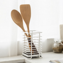 한샘 큐브 사각 수저통 대, 화이트, 5개