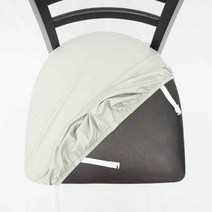 더퍼 식탁 의자커버 4p 가죽의자커버 고탄력 식당 의자 시트 커버, 가죽의자커버 35X35X7 그레이 (4p)