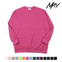 MAY 남녀공용 소프트 특 양면 오버핏 맨투맨 (MD)