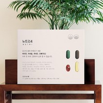 보스코 뉴트리4 종합 영양제 한팩 비타민 미네랄 루테인 오메가3 남성 여성 선물, 2박스(60일분)