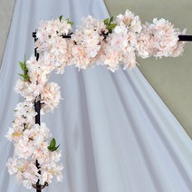 웨딩촬영소품 줄기1.8m 인테리어 벚꽃 조화 장식 넝쿨, 블루, 1개