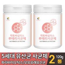 파라바이오틱스 유산균 사균체 분말 대용량 유사균 가루 모유 유래 락토바실러스 루테리 10억마리 프로 바이오틱스 바이오스틱 바이오텍스 실온보관 마시는 파우더 먹는법, 2개, 120g