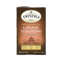 트와이닝 블랙티 홍차 랍상소우총 티백 20개 40g(1.41oz) Lapsang Souchong
